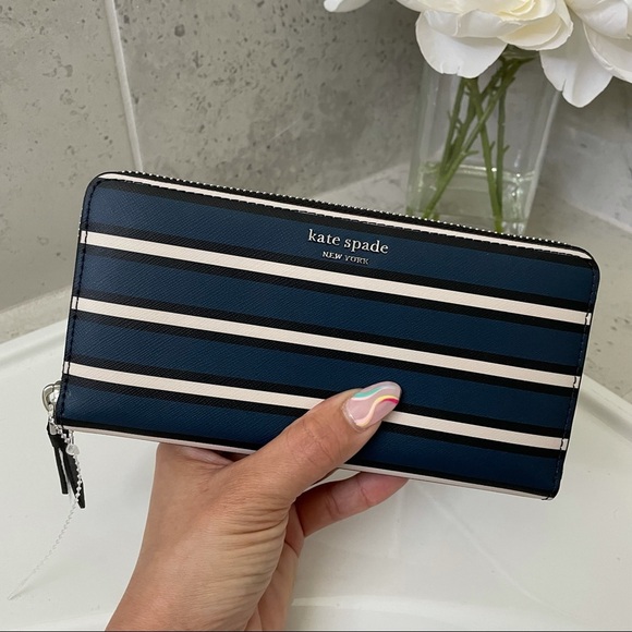 Kate Spade Women’s CAMERON YORK STRIPE CONTINENTAL WALLET